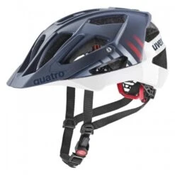Uvex Quatro CC All Mountain Enduro MTB Fahrrad Helm Matt Blau/weiß 2023