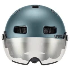 Uvex Rush Visor City Fahrrad Helm Matt Blau 2023 -Uvex S41002804F1