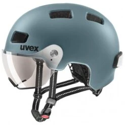 Uvex Rush Visor City Fahrrad Helm Matt Blau 2023
