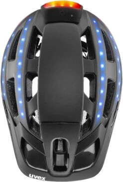Uvex Finale 2.0 Light Fahrradhelm-black-silver Mat -Uvex S41004302 uvex finale light 2 0 Fahrradhelm mit LED Licht Sensor black mat 6a