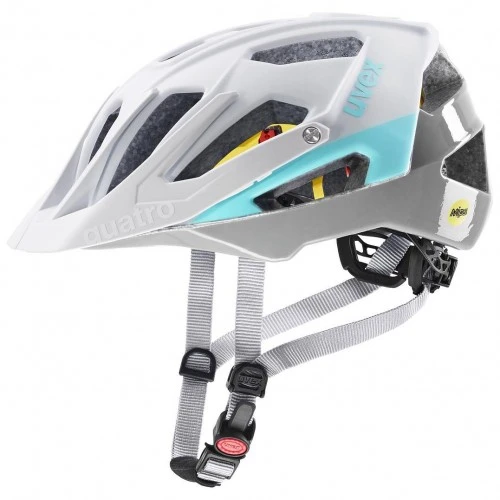 Uvex Quatro CC MIPS All Mountain Enduro MTB Fahrrad Helm Matt Weiß/blau 2022 3 Uvex Quatro CC MIPS All Mountain Enduro MTB Fahrrad Helm Matt Weiß/blau 2022