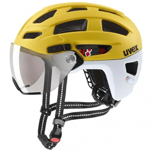 Uvex Finale Visor City Trekking Fahrrad Helm Matt Gelb 2023 3 Uvex Finale Visor City Trekking Fahrrad Helm Matt Gelb 2023