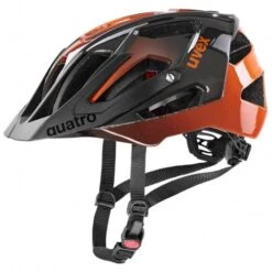 Uvex Quatro All Mountain MTB Fahrrad Helm Grau/orange 2023