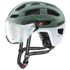 Uvex Finale Visor Vario City Trekking Fahrrad Helm Matt Grün 2023