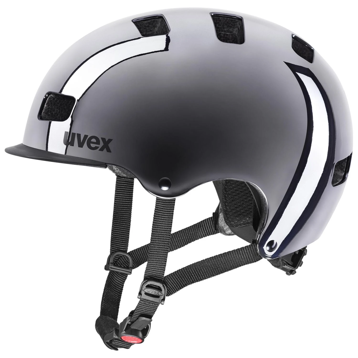 Uvex HLMT 5 Bike Pro BMX Helm - Gunmetall Chrome 3 Uvex HLMT 5 Bike Pro BMX Helm - Gunmetall Chrome