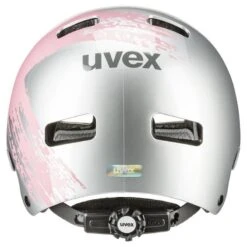 Uvex Kid 3 Kinder BMX Dirt Fahrrad Helm Silberfarben/rosa 2023 -Uvex S41481936R1