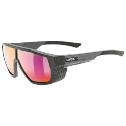 Uvex Mtn Style P Outdoor / Sport Brille Matt Schwarz/grau/mirror Rot