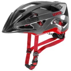 Uvex Active Fahrradhelm - Anthracite Red