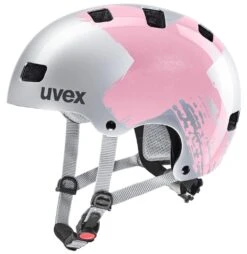 Skaterhelm Uvex Kid 3 - Silver-rose