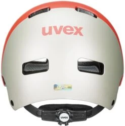 Skaterhelm Uvex Kid 3 Cc - Grapefruit Sand Mat -Uvex uvex kid 3 cc kinder skaterhelm fahrradhelm grapefruit sand mat 3 Ansicht von hinten