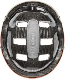 Skaterhelm Uvex Kid 3 Cc - Grapefruit Sand Mat -Uvex uvex kid 3 cc kinder skaterhelm fahrradhelm grapefruit sand mat 5 Ansicht von unten
