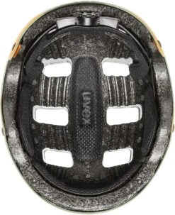 Skaterhelm Uvex Kid 3 Cc - Moos Green-sand Mat -Uvex uvex kid 3 cc kinder skaterhelm fahrradhelm moos green sand mat 4