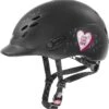 Uvex Onyxx Kinderreithelm - Glamour Black Pink Mat -Uvex uvex onyx glamour kinder reithelm black pink 1