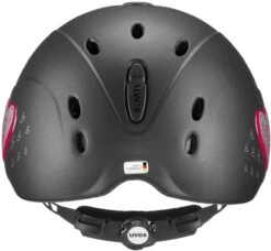Uvex Onyxx Kinderreithelm - Glamour Black Pink Mat -Uvex uvex onyx glamour kinder reithelm black pink 3