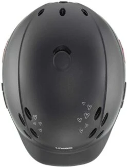 Uvex Onyxx Kinderreithelm - Glamour Black Pink Mat -Uvex uvex onyx glamour kinder reithelm black pink 5