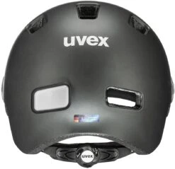 Uvex Rush Visor Visier Fahrradhelm - Dark Silver Mat -Uvex uvex rush visor Visier Fahrradhelm mit Ruecklicht dark silver mat 4