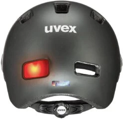 Uvex Rush Visor Visier Fahrradhelm - Dark Silver Mat -Uvex uvex rush visor Visier Fahrradhelm mit Ruecklicht dark silver mat 5