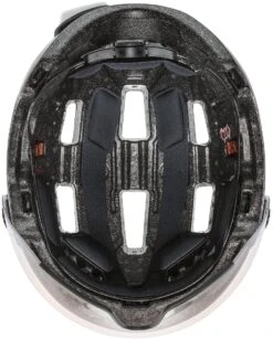 Uvex Rush Visor Visier Fahrradhelm - Dark Silver Mat -Uvex uvex rush visor Visier Fahrradhelm mit Ruecklicht dark silver mat 6