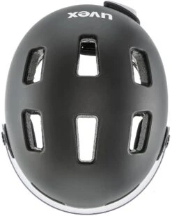 Uvex Rush Visor Visier Fahrradhelm - Dark Silver Mat -Uvex uvex rush visor Visier Fahrradhelm mit Ruecklicht dark silver mat 7